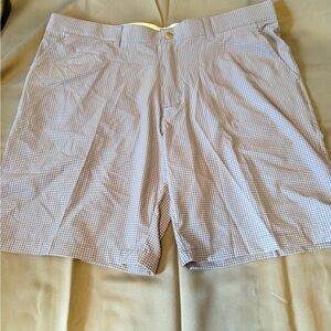 MENS ADIDAS GINGHAM WOVEN SHORT  in Dark Marine Checkered Shorts